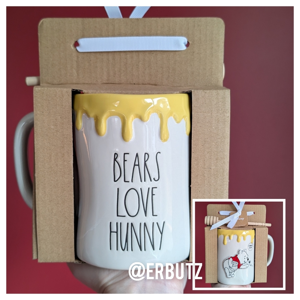 ❌SOLD❌Rae Dunn x Disney SILLY OLD BEAR 🐻 Winnie the Pooh Mug with 3D Figural - Picture 7 of 7